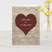 Ihr Song-Valentinstag Karte (Gelbe Blume)