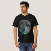 "Ihr Song" Wolf und Moon Men Custom T-Shirt (Vorne ganz)