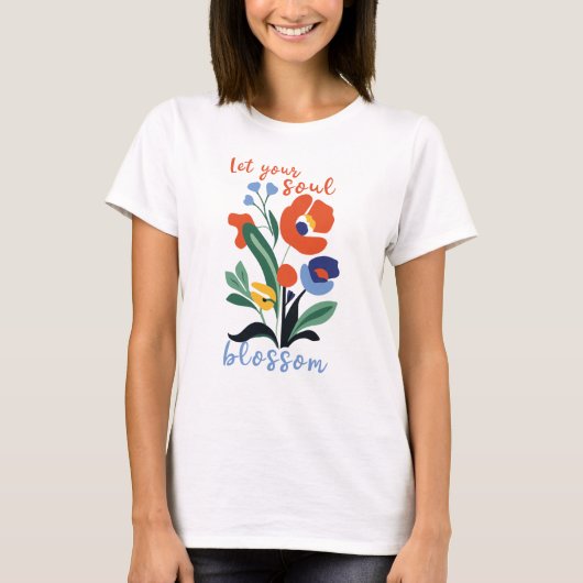 Ihr Soul Blossom Blumenblume T - Shirt gelassen (Vorderseite)
