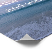 Ihr Soul ist so grenzenlos wie Himmel und Meer Poster (Ecke)