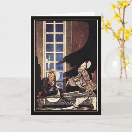 Ihr Soul von Kay Nielsen Halloween Karte (Gelbe Blume)