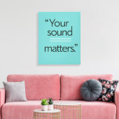 Ihr Sound zählt 2 Leinwanddruck (Insitu (Wohnzimmer))