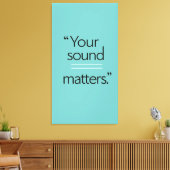 Ihr Sound zählt 2 Leinwanddruck (Insitu (Wohnzimmer))