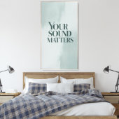 Ihr Sound zählt 3 Leinwanddruck (Insitu (Schlafzimmer))