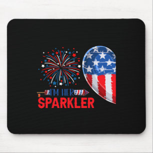 Ihr Sparkler 4. Juli Funny Couple Costume Patr Mousepad