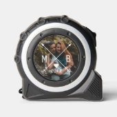 Ihr Spaß klassische Mit Monogramm Liebe Herzpfeile Maßband (Vorderseite)