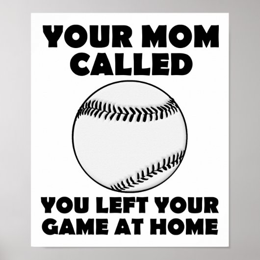 Ihr Spiel bei Zuhause Funny Poster Verlassen (Vorne)