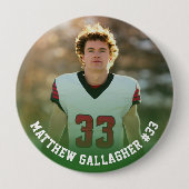 Ihr Sportfoto | Personalisierter Team-Foto-Button Button (Vorderseite)