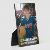 Ihr sportliches Foto | Personalisiert Plaque Fotoplatte (Seite)