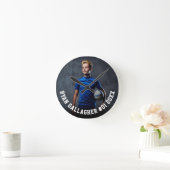 Ihr sportliches Foto | Personalisierte Uhr (Zuhause)