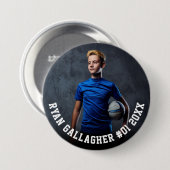 Ihr sportliches Foto | Schaltfläche "Personalisier Button (Vorne & Hinten)