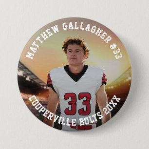 Ihr sportliches Foto Schaltfläche "Personalisier Button