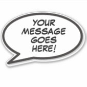 Ihr Sprechpult für Nachrichten Aufkleber (Vorderseite)