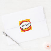 Ihr Sprechpult für Nachrichten Quadratischer Aufkleber (Umschlag)