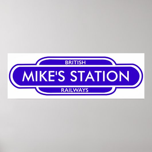 Ihr Station-Sign Poster (Vorne)