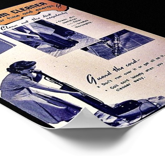 Ihr Staubsauger Poster (Ecke)