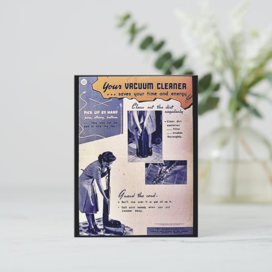 Ihr Staubsauger Postkarte (Stehend Vorderseite)