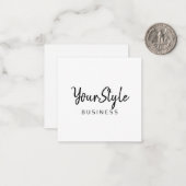 Ihr Stilgeschäft (Texttyp) Mitteilungskarte (Vorderseite/Rückseite Beispiel)