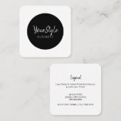 Ihr Stilkreis (Bildtyp) Quadratische Visitenkarte (Vorne/Hinten)