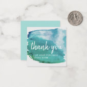 Ihr Store Name Unternehmen Vielen Dank für Ihr Int Mitteilungskarte (Vorderseite/Rückseite Beispiel)