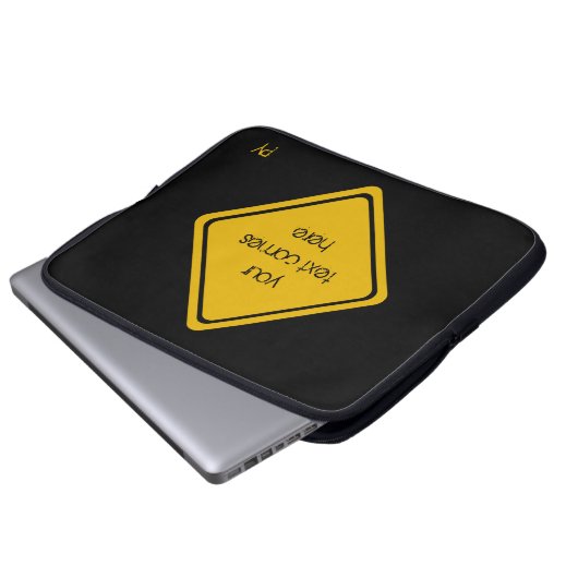 Ihr Straßenschild Laptopschutzhülle (Vorne Knopf)