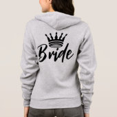 Ihr Sweatshirt, Wedding Couple Personalisiert Brid Hoodie (Rückseite)