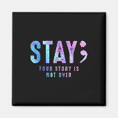 Ihr T-Shirt ist nicht Selbstmord über Prävention B Magnet (Vorne)