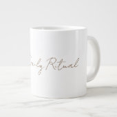 Ihr tägliches Ritual Jumbo-Tasse (Vorderseite Rechts)
