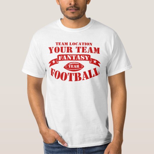 IHR TEAM FANTASY FOOTBALL BALL JAHR T-Shirt (Vorderseite)