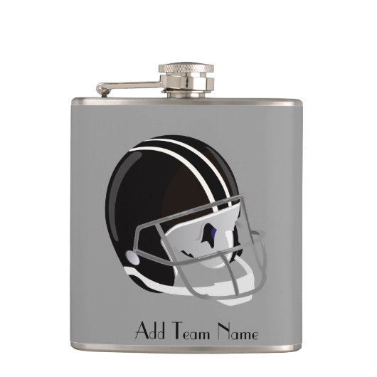 Ihr Team Name Football Flask Flachmann (Vorderseite)