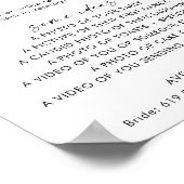 Ihr Telefon-Abonnement | Hochzeitsspiel Foto Poster (Ecke)