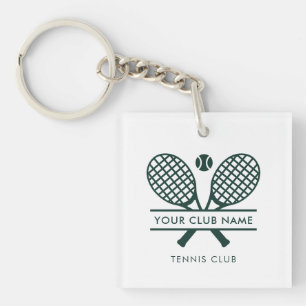 Ihr Tennis Club Name Team Grünes Logo Schlüsselanhänger