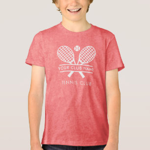 Ihr Tennis Club Name Team Spieler Custom Tri-Blend Shirt