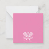 Ihr Tennis Country Club Name Team Farbe Mitteilungskarte (Vorderseite)