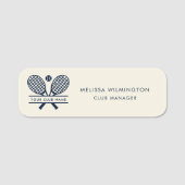 Ihr Tennis-Manager im Club Namensschild (Vorderseite)