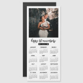 Ihr Text 2023 Retro Foto Frame Calendar Magnet (Vorne/Hinten)