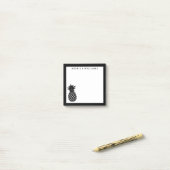 Ihr Text | Ananas Post-it Klebezettel (Auf Schreibtisch)