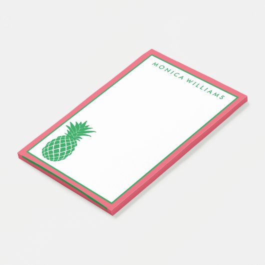 Ihr Text | Ananas Post-it Klebezettel (angewinkelt)