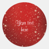 Ihr Text angepasst Runder Aufkleber (Vorderseite)