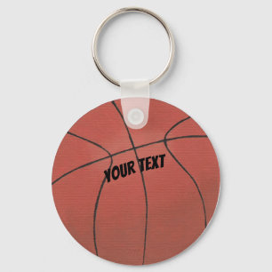 Ihr Text auf Basketball-Schlüsselanhängern Schlüsselanhänger