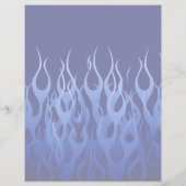 Ihr Text auf Behalten Ruhe auf blauen Racing-Flamm Flyer (Hinten)