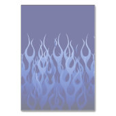 Ihr Text auf Behalten Ruhe auf blauen Racing-Flamm Tischnummer (Rückseite)