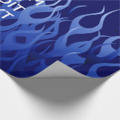 Ihr Text auf Behalten Ruhe auf den Flammen des nav Geschenkpapier (Ecke)