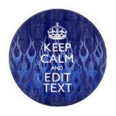 Ihr Text auf Behalten Ruhe auf den Flammen des nav Schneidebrett (Vorderseite)