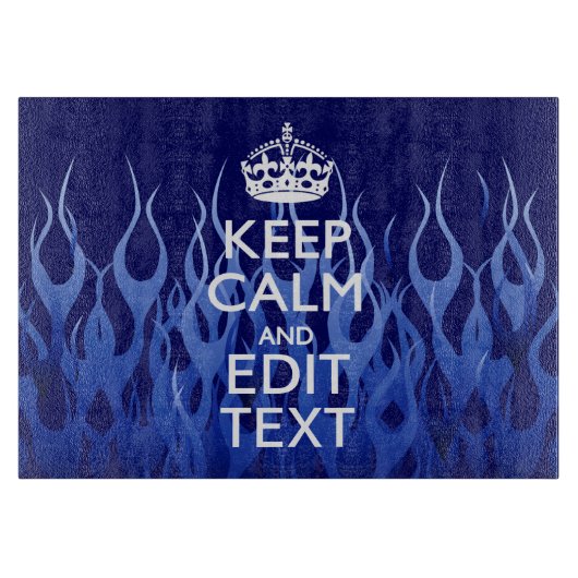 Ihr Text auf Behalten Ruhe auf den Flammen des nav Schneidebrett (Vorderseite)