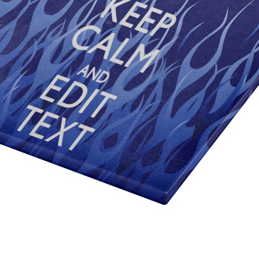 Ihr Text auf Behalten Ruhe auf den Flammen des nav Schneidebrett (Ecke)