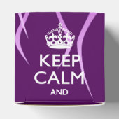 Ihr Text auf Behalten Ruhe auf Lila Racing Flames Geschenkschachtel (Oben)