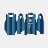 Ihr Text auf Behalten, ruhige blaue Streifen Geschenkschachtel (Ungefaltet)