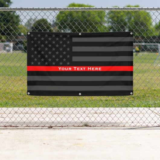 Ihr Text auf dünner roter Linie Banner (Insitu)