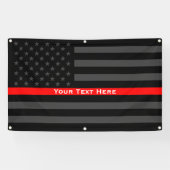 Ihr Text auf dünner roter Linie Banner (Horizontal)